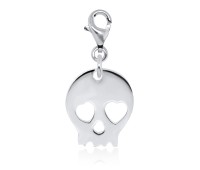 Plain Skull Silver Charm CH-94